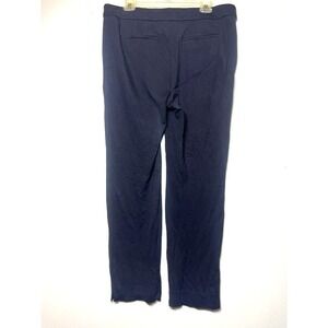 Talbots Womens Navy Blue Italian Knit Straight Leg Dress Pants Trousers Size 14